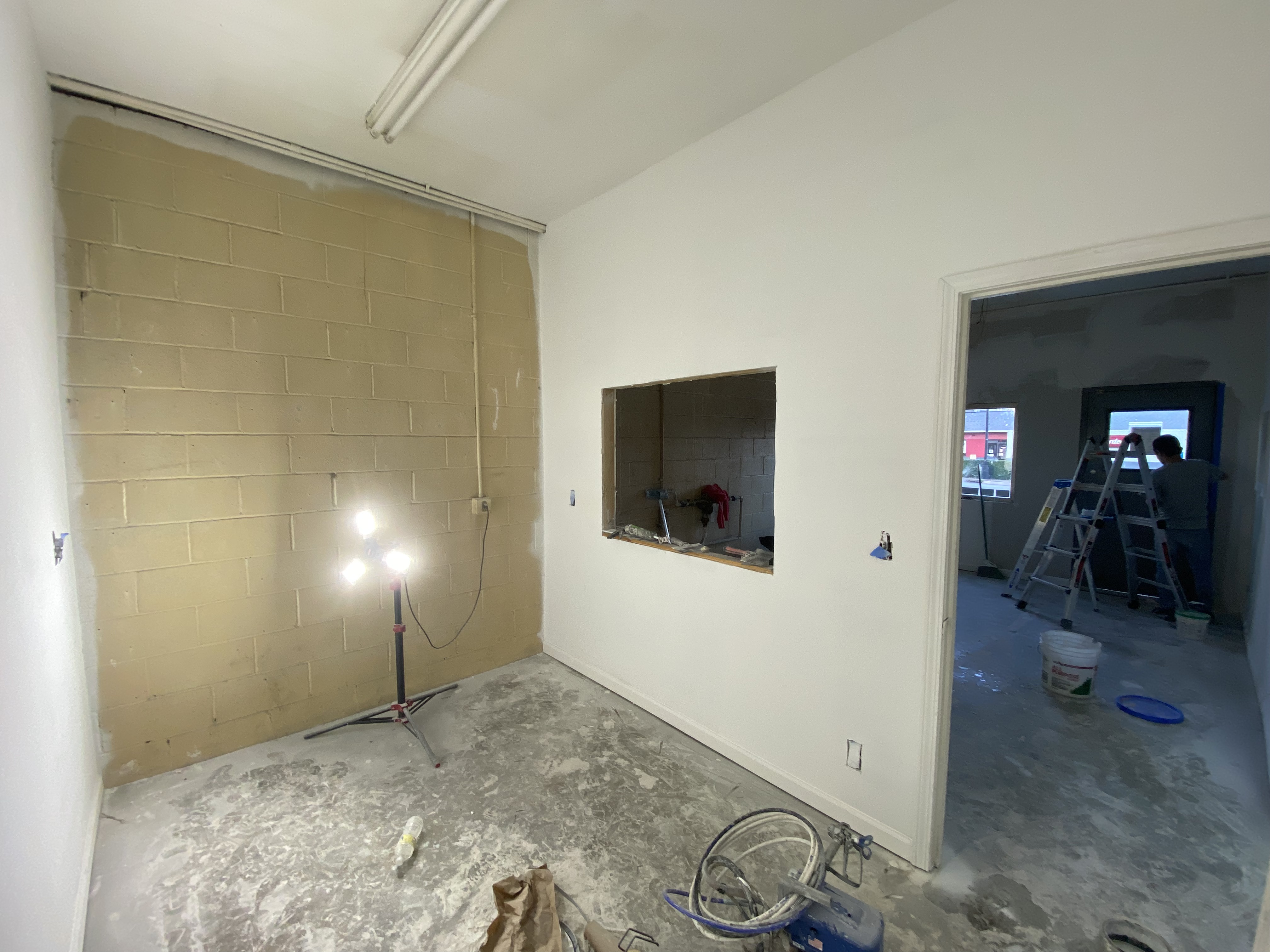 Wall prep before painting