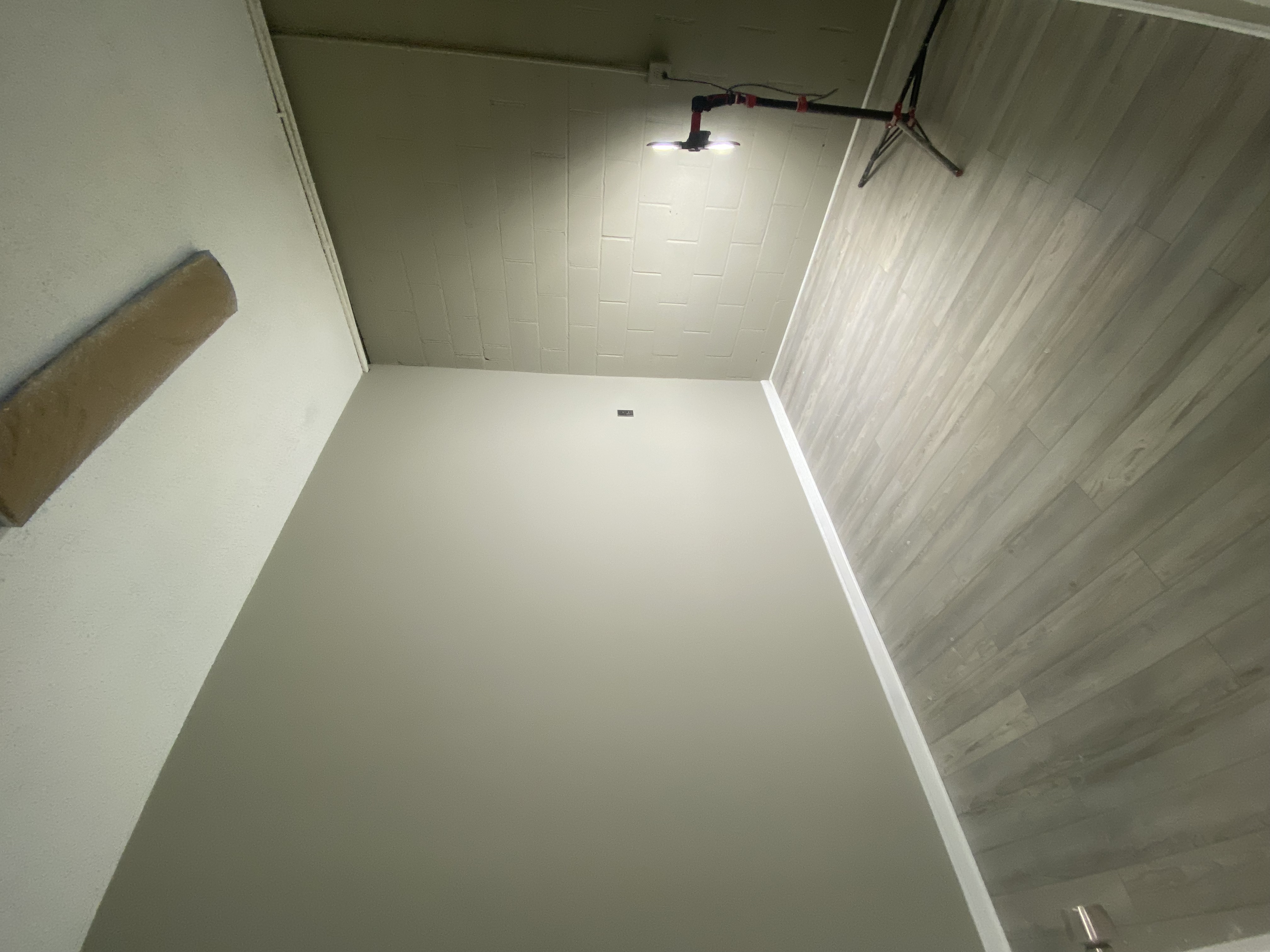 Completed flooring installation
