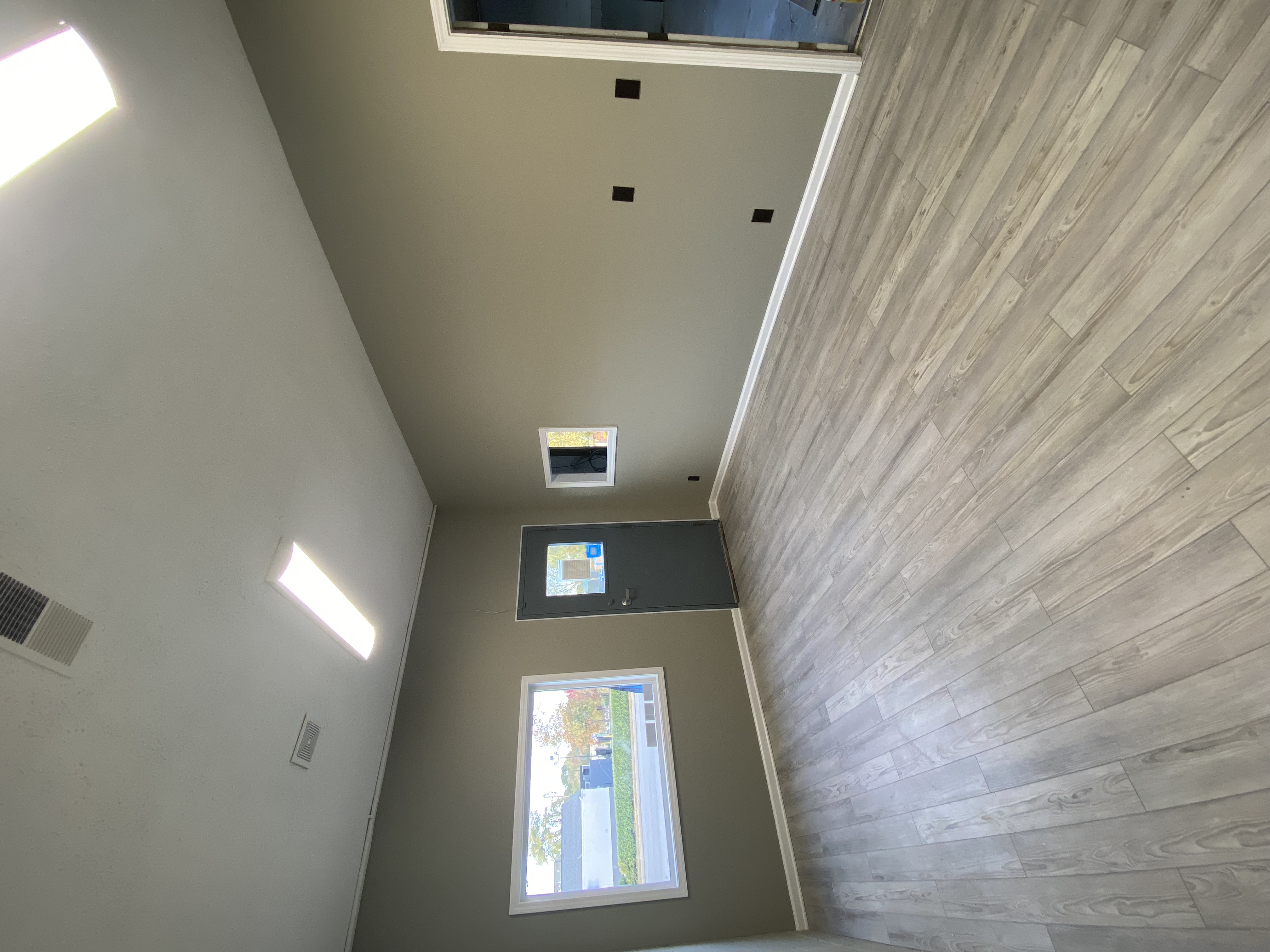 Finished renovation, walls and flooring complete